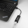 AXAGON ADE-SR, USB-A 3.2 Gen 1 - Gigabit Ethernet síťová karta, auto instal, černá