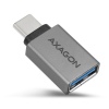 AXAGON RUCM-AFA, redukce USB-C (M) - USB-A (F), USB 3.2 Gen 2, 3A, ALU