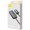 Baseus CCBT-A0G Rychlá Nabíječka do Auta s Prodlužovacím Kabelem 120W 3x USB +1xUSB-C Gray