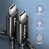 AXAGON BUCM2-CM30AB, CHARGE kabel USB-C - USB-C, 3m, Hi-Speed USB, PD 240W 5A, ALU, oplet, černý