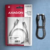 AXAGON BUCM2-CM30AB, CHARGE kabel USB-C - USB-C, 3m, Hi-Speed USB, PD 240W 5A, ALU, oplet, černý