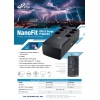 FSP UPS NanoFit 800, 800 VA / 480 W, 2xUSB power, LCD, RJ45, offline