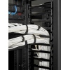 Valueline, Vertical Cable Manager for 2 & 4 Post Racks, 84"H X 6"W, Double-Sided with Doors