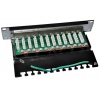 Patch panel 10“ STP Cat5e 12 portů