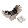 Samořezný keystone Solarix CAT6A STP RJ45 SXKJ-10G-STP-BK-SA Component Level a 4PPoE certifikace