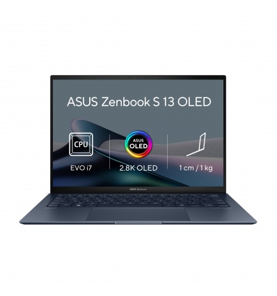 ASUS Zenbook S 13 OLED/UX5304MA/U7-155U/13,3"/2880x1800/16GB/1TB SSD/4C-iGPU/W11H/Blue/2R