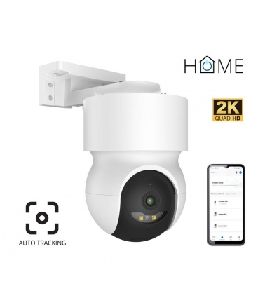 iGET HOME Camera CS8 White - WiFi 2K IP kamera otočná, noční vidění, audio, IP65, auto tracking