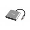 Natec multiport adaptér Fowler MINI USB-C PD, USB 3.0, HDMI 4K