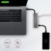 AXAGON HMC-5G2, USB 10Gbps hub, porty 2x USB-A, 2x USB-C, HDMI 4k/60, PD 100W, kabel USB-C 13cm