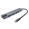 PremiumCord USB-C na HDMI + USB3.0 + USB2.0 + PD + SD/TF + RJ45 adaptér