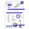 DATACOM F/FTP drát CAT6A Eca LSOH 500m cívka modrý