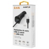 Aligator nab. do auta USB-C s USB 2,4A černá