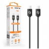 ALIGATOR Datový kabel POWER 3A, USB-C/USB-C, černý