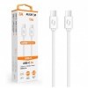 ALIGATOR Datový kabel POWER 3A, USB-C/USB-C, bílý