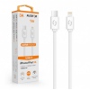 ALIGATOR Datový kabel POWER 3A, USB-C/lightning bílý