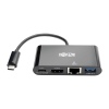 Tripplite Mini dokovací stanice USB-C / HDMI, USB 3.0, GbE, 60W nabíjení, HDCP, černá