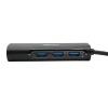 Tripplite Rozbočovač USB-C / 3x USB-A + Gbe, USB 3.0, černá