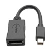 Tripplite Video adaptér Mini DisplayPort / DisplayPort, 4K 60Hz (Samec/Samice), černá, 15.24cm