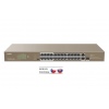 Tenda TEF1126P-24-410W PoE AF / AT switch - 24x PoE 100 Mb/s + 2x Uplink 1Gb/s RJ45/SFP,PoE+ 370W