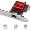 AXAGON PCEE-G25, PCIe síťová karta - 1x 2.5 Gigabit Ethernet port (RJ-45), Realtek, PXE, vč. LP