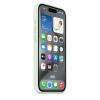 iPhone 15 ProMax Silicone Case with MS - Soft Mint