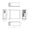 DATACOM 19" Case IPC 4U/485mm Černý bez PSU