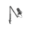 Streamovací mikrofon Genesis Radium 400, USB, kardioidní polarizace, ohybné rameno, pop-filter