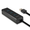 AXAGON HUE-S2BP, 4x USB 3.0 CHARGING hub, vč. AC adaptéru, kabel USB-A 1.2m