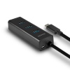 AXAGON HUE-S2C, 4x USB 3.0 CHARGING hub, micro USB nap. konektor, kabel USB-C 40cm