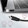 AXAGON HMC-4G2, USB-C 3.2 Gen 2 10 Gb/s hub, porty 2x USB-A + 2x USB-C, kabel USB-C 13cm