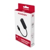 AXAGON HUE-M1A, 4x USB 3.2 Gen 1 MINI hub, kovový, kabel USB-A 20cm