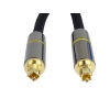 PremiumCord Optický audio kabel Toslink, OD:7mm, Gold-metal design + Nylon 2m