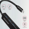 AXAGON HMC-GL3A, USB 3.2 Gen 1 hub, porty 3x USB-A + Gigabit Ethernet, kovový, kabel USB-C 20cm