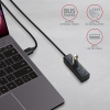 AXAGON HUE-M1AL, 4x USB 3.2 Gen 1 MINI hub, kovový, kabel USB-A 1.2m