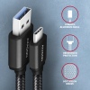 AXAGON BUCM3-AM10AB, SPEED kabel USB-C - USB-A, 1m, USB 3.2 Gen 1, 3A, ALU, oplet, černý