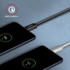 AXAGON BUCM3-AM10AB, SPEED kabel USB-C - USB-A, 1m, USB 3.2 Gen 1, 3A, ALU, oplet, černý