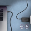 AXAGON BUCM3-CM10AB, SPEED kabel USB-C - USB-C, 1m, USB 3.2 Gen 1, PD 60W 3A, ALU, oplet, černý