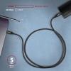 AXAGON BUCM3-CM10AB, SPEED kabel USB-C - USB-C, 1m, USB 3.2 Gen 1, PD 60W 3A, ALU, oplet, černý