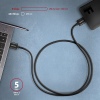 AXAGON BUMM3-AM10AB, SPEED kabel Micro-B USB - USB-A, 1m, USB 3.2 GEN 1, 3A, ALU, tpe, černý