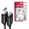 AXAGON BUMM3-AM10AB, SPEED kabel Micro-B USB - USB-A, 1m, USB 3.2 GEN 1, 3A, ALU, tpe, černý