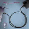 AXAGON BUMM3-CM10AB, SPEED kabel Micro-B USB - USB-C, 1m, USB 3.2 GEN 1, 3A, ALU, tpe, černý