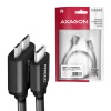 AXAGON BUMM3-CM10AB, SPEED kabel Micro-B USB - USB-C, 1m, USB 3.2 GEN 1, 3A, ALU, tpe, černý