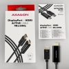 AXAGON RVD-HI14C2, DisplayPort - HDMI 1.4 redukce / kabel 1.8m, 4K/30Hz