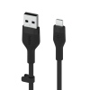 Belkin kabel USB-A na LTG_silikon, 1M, černý