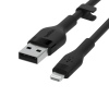 Belkin kabel USB-A na LTG_silikon, 1M, černý