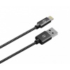 ALIGATOR 3.4A, 2xUSB, smart IC, černá, USB kabel pro iPhone/iPad