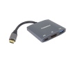 PremiumCord adaptér USB-C na HDMI, USB 3.0 a PD