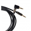 PremiumCord HQ stíněný kabel stereo Jack 3.5mm - Jack 3.5mm zahnutý 90° 1,5m