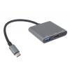 PremiumCord Adaptér USB-C na HDMI + USB3.0 + PD, rozlišení 4K a FULL HD 1080p