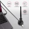 AXAGON HUE-P1AL, 4x USB 3.2 Gen 1 ROUND hub, micro USB napájecí konektor, kabel USB-A 1.2m